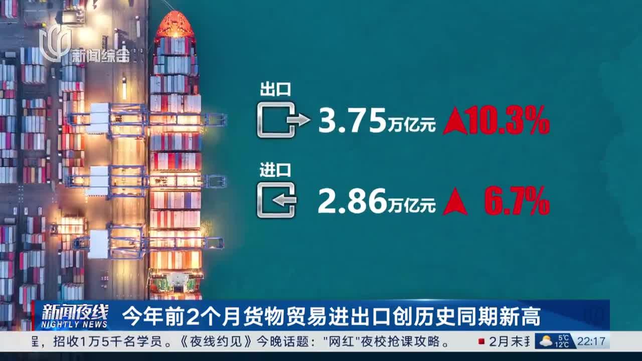 前两月货物贸易进出口创历史同期新高，展现中国经济强劲韧性与活力